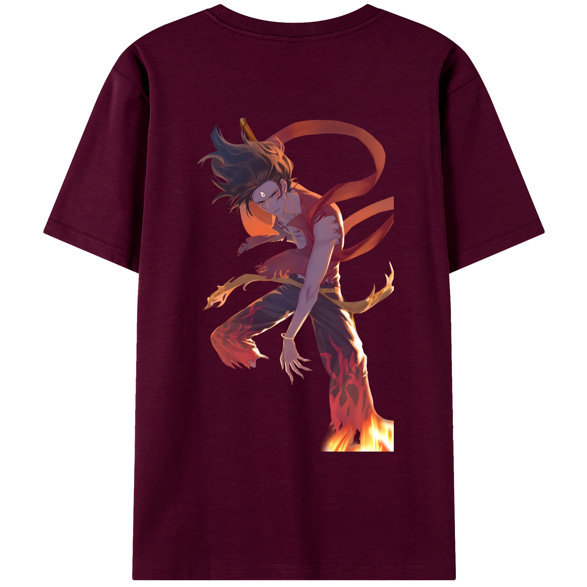 （画像用） Ne Zha 2 ナタ 魔童の大暴れ レディース半袖Tシャツ(バックプリント)